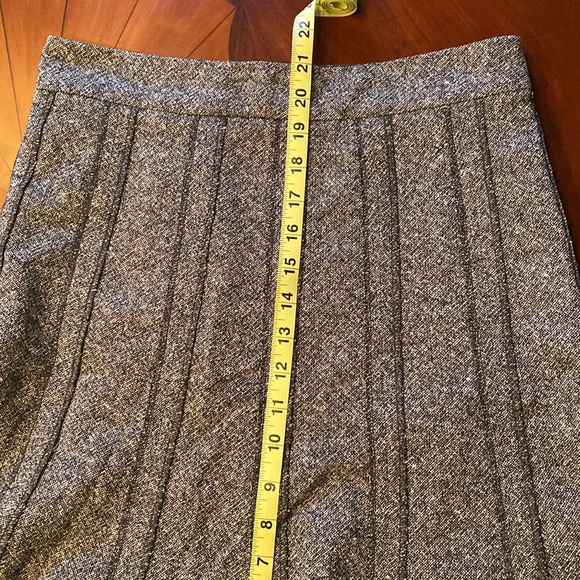 Club Monaco Fit & Flare Wool Silk Skirt EUC - Picture 4 of 7